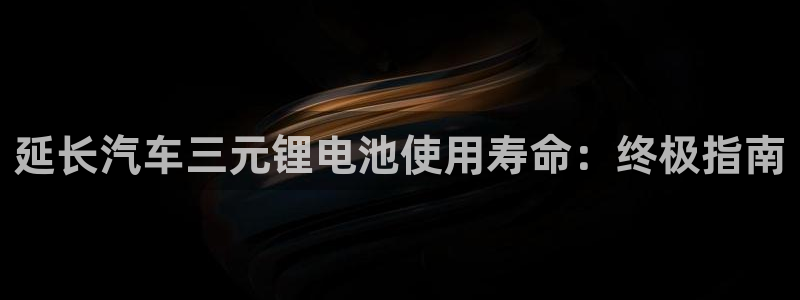 尊龙中国：延长汽车三元锂电池使用寿命：终极指南