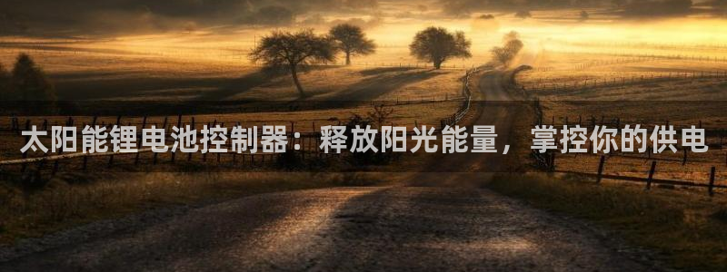 尊龙凯时官网正规吗：太阳能锂电池控制器：释放阳光能量，掌控你的供电